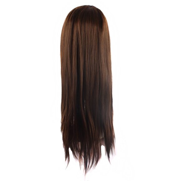 28 Inch/70cm Women Special Long Straight Synthetic Wig-Brown - Picture 3 of 3
